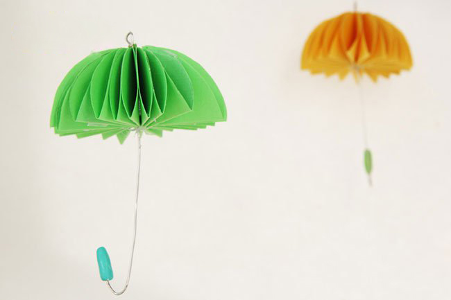 怎么制作折纸雨伞挂饰？折纸雨伞挂饰手工DIY教程