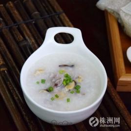 菜排骨粥,淡菜排骨小米粥,广东淡菜粥的做法-图