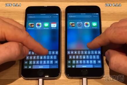 运行iOS 9.3.2和iOS 9.3.1的iPhone6s谁更快？