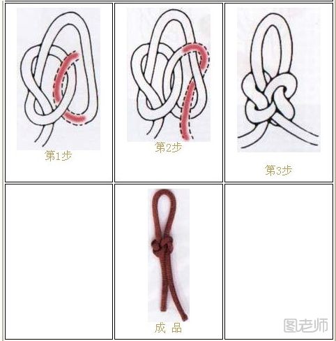 蝴蝶结的打法 中国结吉祥结的编织教程