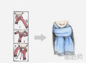 围巾的各种围法图解