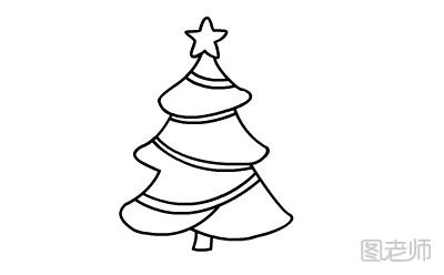 【图】圣诞树简笔画,圣诞树怎么画才好看