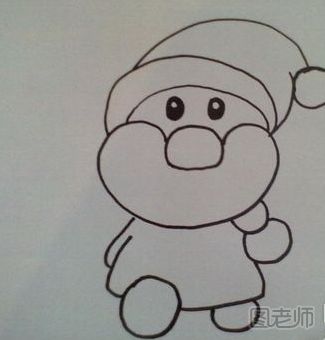 【简笔画】圣诞老人简笔画