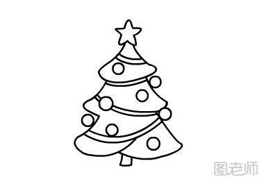 圣诞树简笔画怎么画 圣诞树简笔画的画法教程
