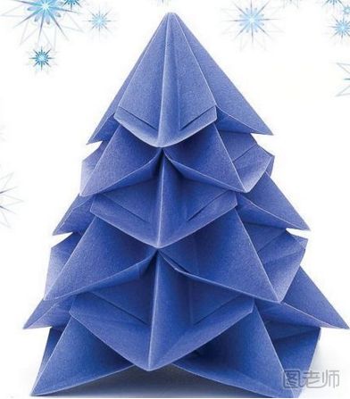 圣诞节创意礼物 圣诞树手工折纸制作教程