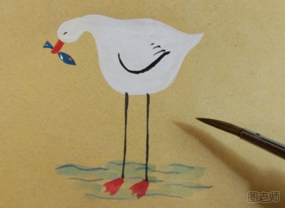 可爱的动物彩绘画 儿童彩绘画图解教程