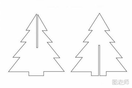 圣诞树剪纸图解教程