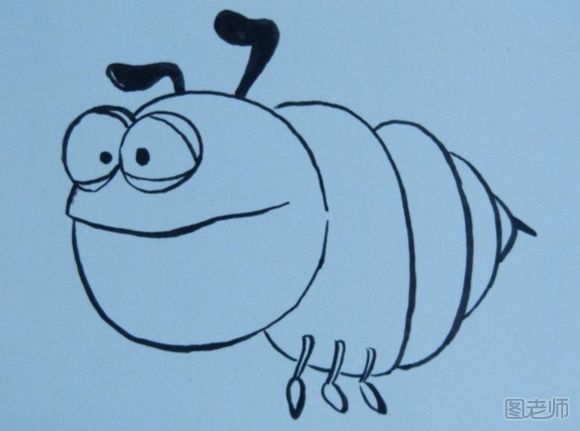 可爱的小蜜蜂绘画步骤 小蜜蜂卡通漫画的画法