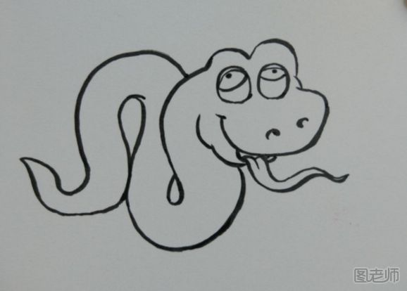 可爱的小蛇漫画图解教程 小蛇漫画绘图教程