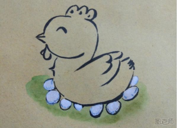 卡通小鸡彩绘画图解教程 卡通小鸡的画法