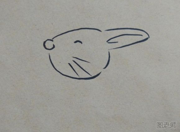 卡通兔子彩绘画图解教程 卡通兔子彩绘画的画法
