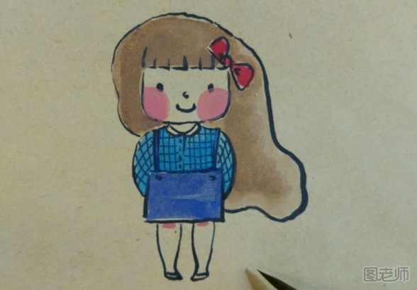 小女孩水彩插画教程 水彩插画的画法