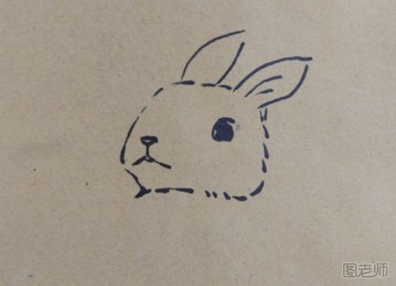 萌萌小兔子彩绘画教程 小兔子彩绘画的画法