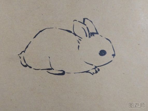 呆萌的小兔子彩绘画教程 小兔子彩绘画的画法