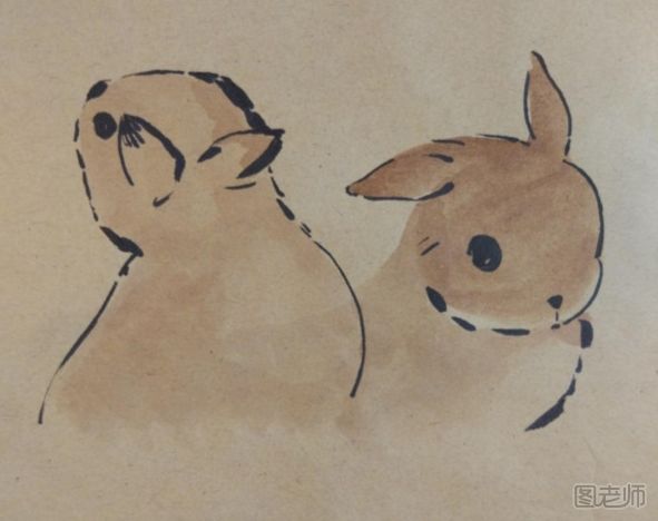 小兔子手绘画教程 小兔子手绘画的画法