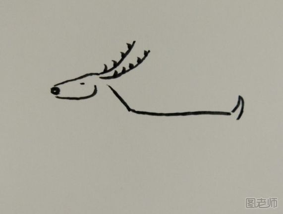 可爱的小鹿手绘画教程 小鹿手绘画的画法