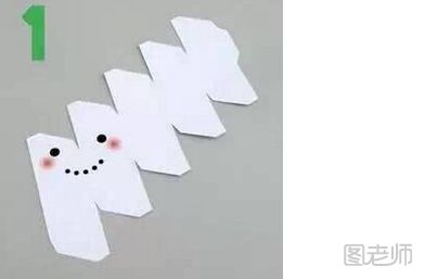 立体雪人折纸教程 手工自制新年立体雪人