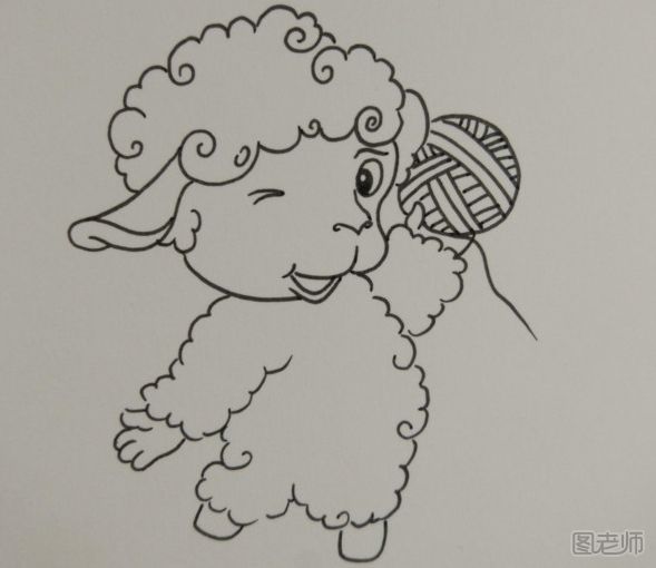 小羊创意插画的画法 小羊插画图解教程