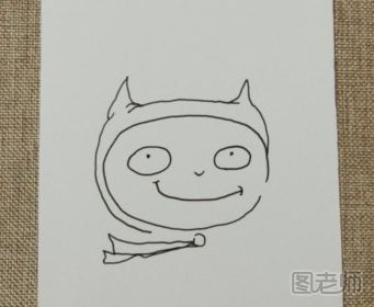 蝙蝠侠手绘书签的画法