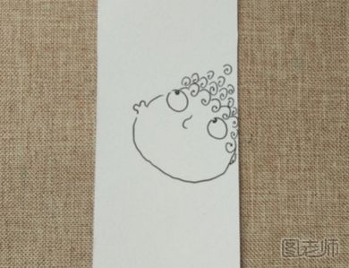 吹泡泡的女孩手绘书签图解教程