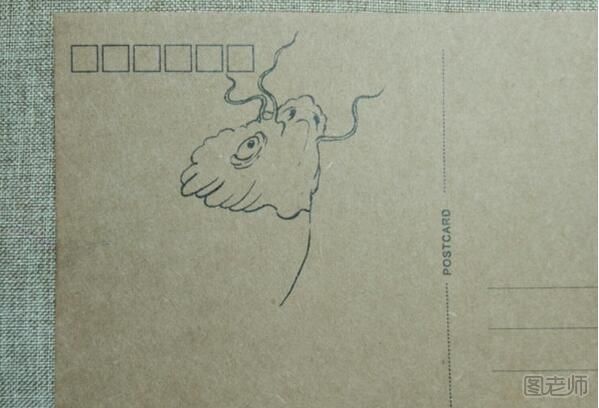 怎么制作水彩明信片—漂亮的鲤鱼详细步骤