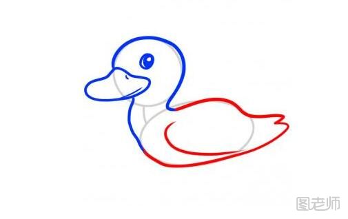 如何手绘鸭子 鸭子手绘的图文详解