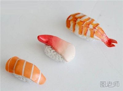 彩泥DIY美味寿司步骤图解 可爱的彩泥寿司