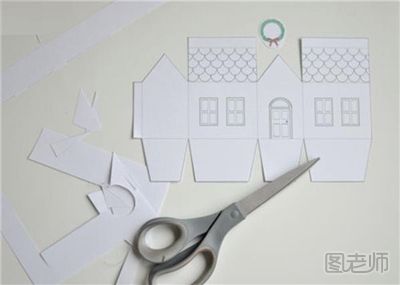 如何DIY小房子造型纸艺礼盒