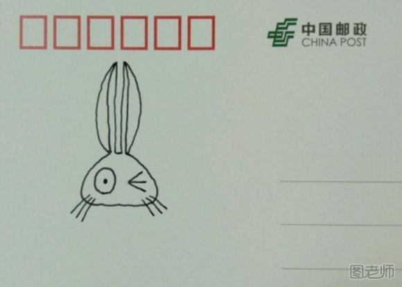  DIY小兔子手绘明信片图解教程