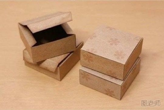 如何折牛皮纸文艺包装盒 方形包装盒手工diy