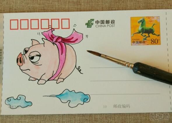 原创DIY小动物漫画：小猪