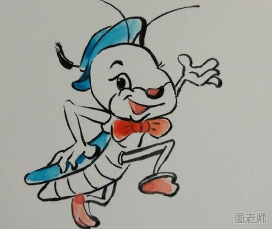 DIY儿童趣味手绘插画：机灵活泼的小蚱蜢