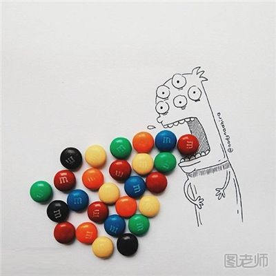 零食DIY：超有趣的零食创意插画