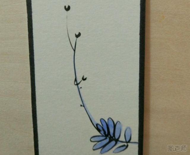 DIY手绘书签：美丽的小花朵书签