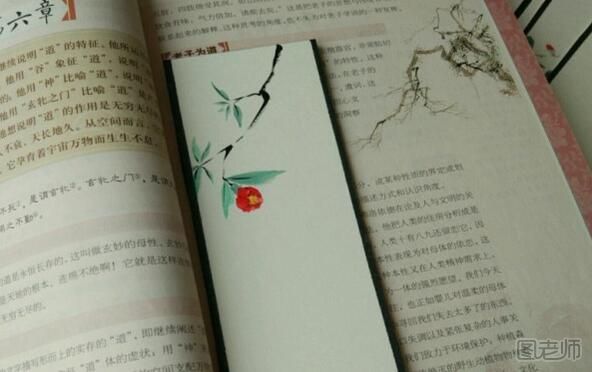 DIY手绘书签美丽的小花朵教程