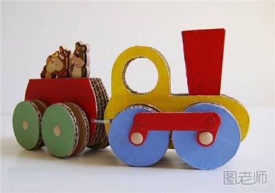 硬纸板火车模型的手工制作教程