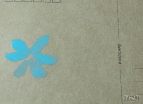 DIY明信片：色彩鲜艳的花朵手绘明信片