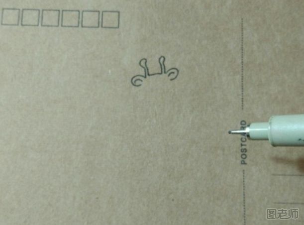 DIY明信片：可爱的长颈鹿手绘明信片