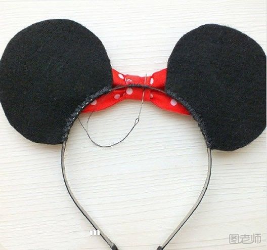 米奇老鼠发箍制作方法 米奇发箍发饰的diy
