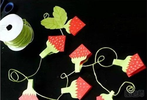 草莓墙装饰方法 可爱草莓手工diy装饰