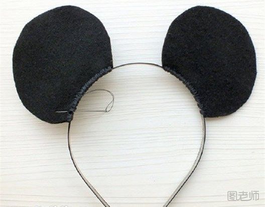 米奇老鼠发箍制作方法 米奇发箍发饰的diy