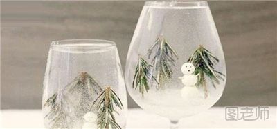 超梦幻雪景玻璃杯的制作方法