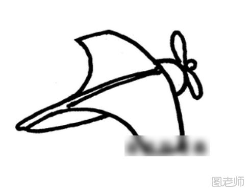 2017螺旋桨飞机简笔画图片教程
