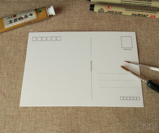 DIY手绘明信片装饰画