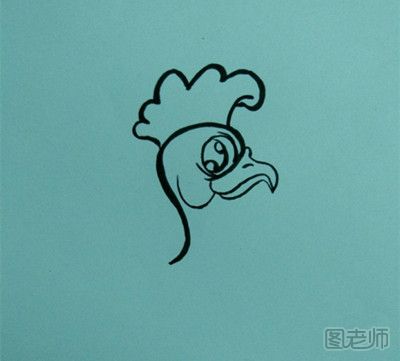 可爱公鸡绘制步骤 呆萌小动物漫画