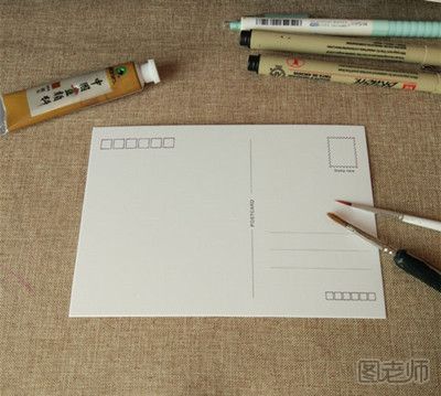 可爱小刺猬手绘画教程图 手绘明信片教程