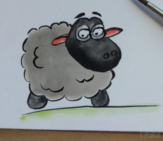DIY手绘小羊插画教程