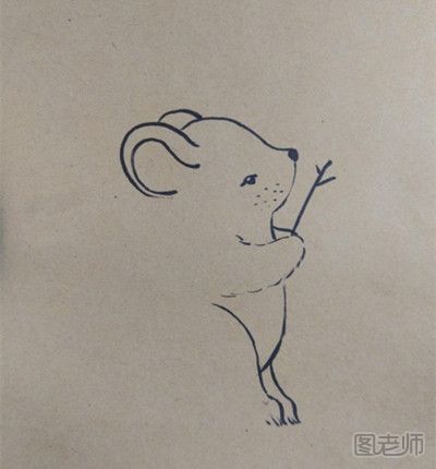可爱的小老鼠手绘绘画步骤图
