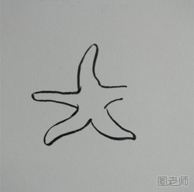 DIY手绘漫画漂亮的海星