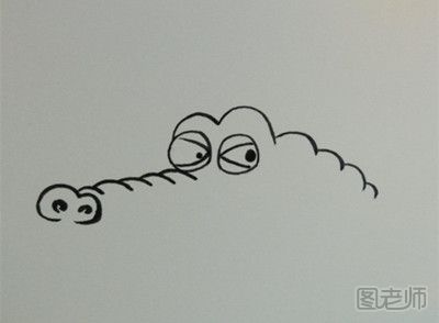 DIY卡通动物鳄鱼手绘